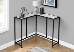 Corner Accent Console Table For Entryway, Unique L-Shaped Design - Best Buy Furniture