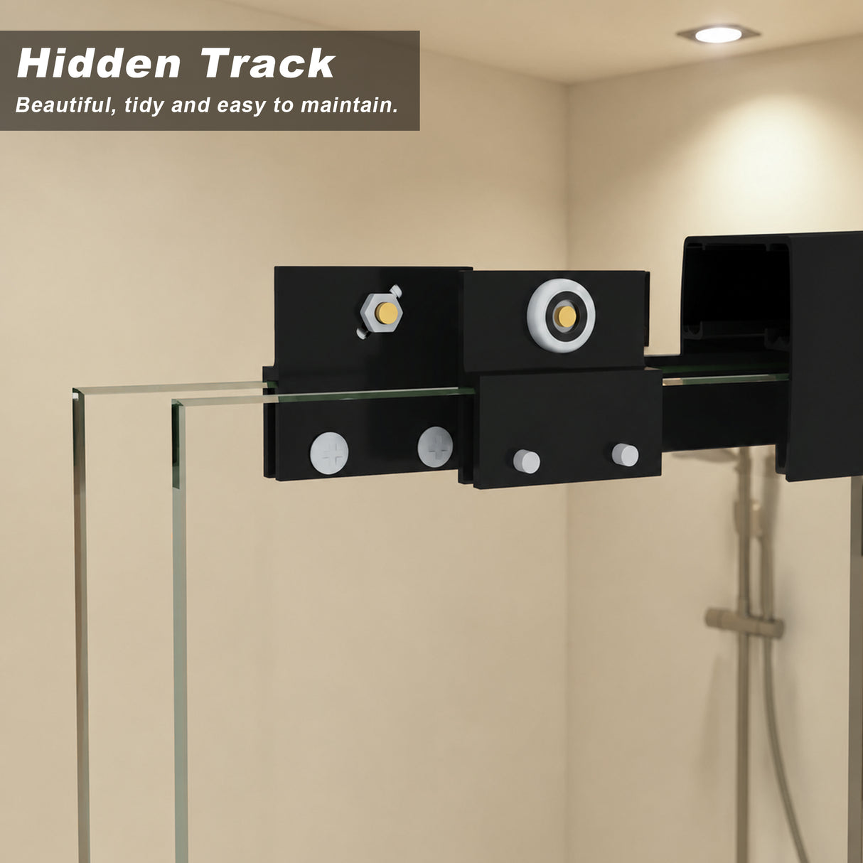 Aluminum Frame Double Sliding Shower Door