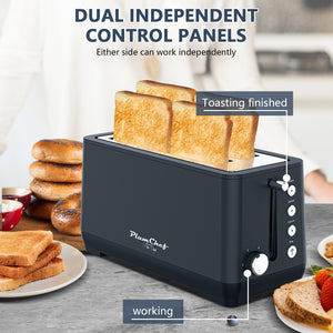 4-Slice Toaster, Extra Wide Long Slot with Warming Rack
