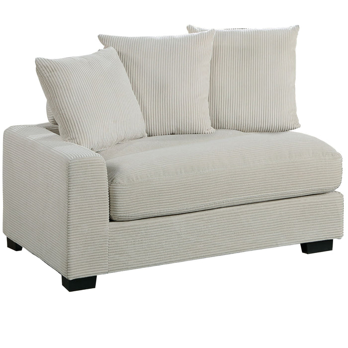 Modular Stationary Chair with Pillows - Beige