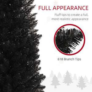 HOMCOM 8' Artificial Pencil Christmas Tree