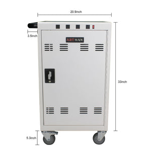 Mobile Charging Cart For Tablets Laptops 35, Device Capacity Matt Metal