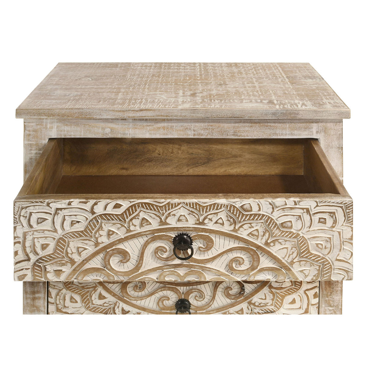 Kenzie - 3 Drawer Mandala Cabinet - White