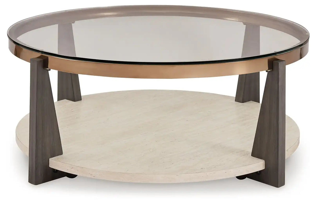 Frazwa - Round Cocktail Table - Multi - Best Buy Furniture