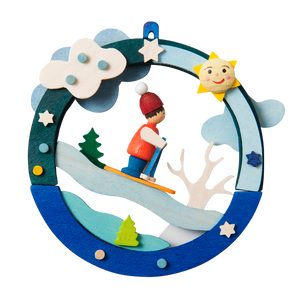 Diorama - Ski Run - Christmas tree decoration