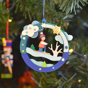 Diorama - Ski Run - Christmas tree decoration