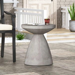 Outdoor / Indoor Lightweight Concrete Side Table - Best Buy Furniture