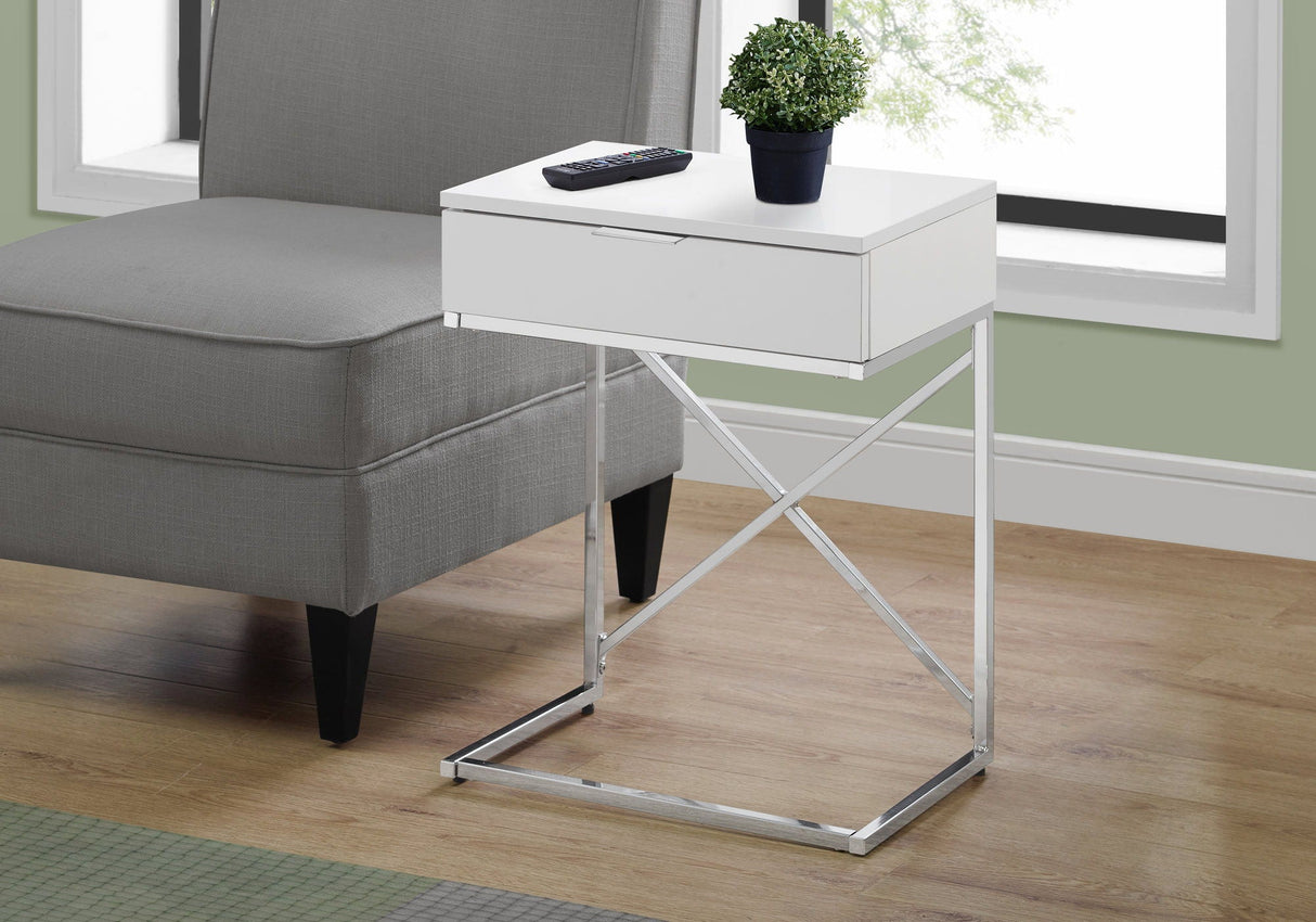 Accent Side Table, Storage Drawer, Spacious Tabletop, Contemporary & Modern - Best Buy Furniture