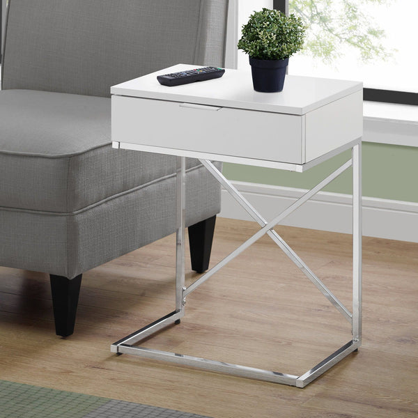 Accent Side Table, Storage Drawer, Spacious Tabletop, Contemporary & Modern - Best Buy Furniture