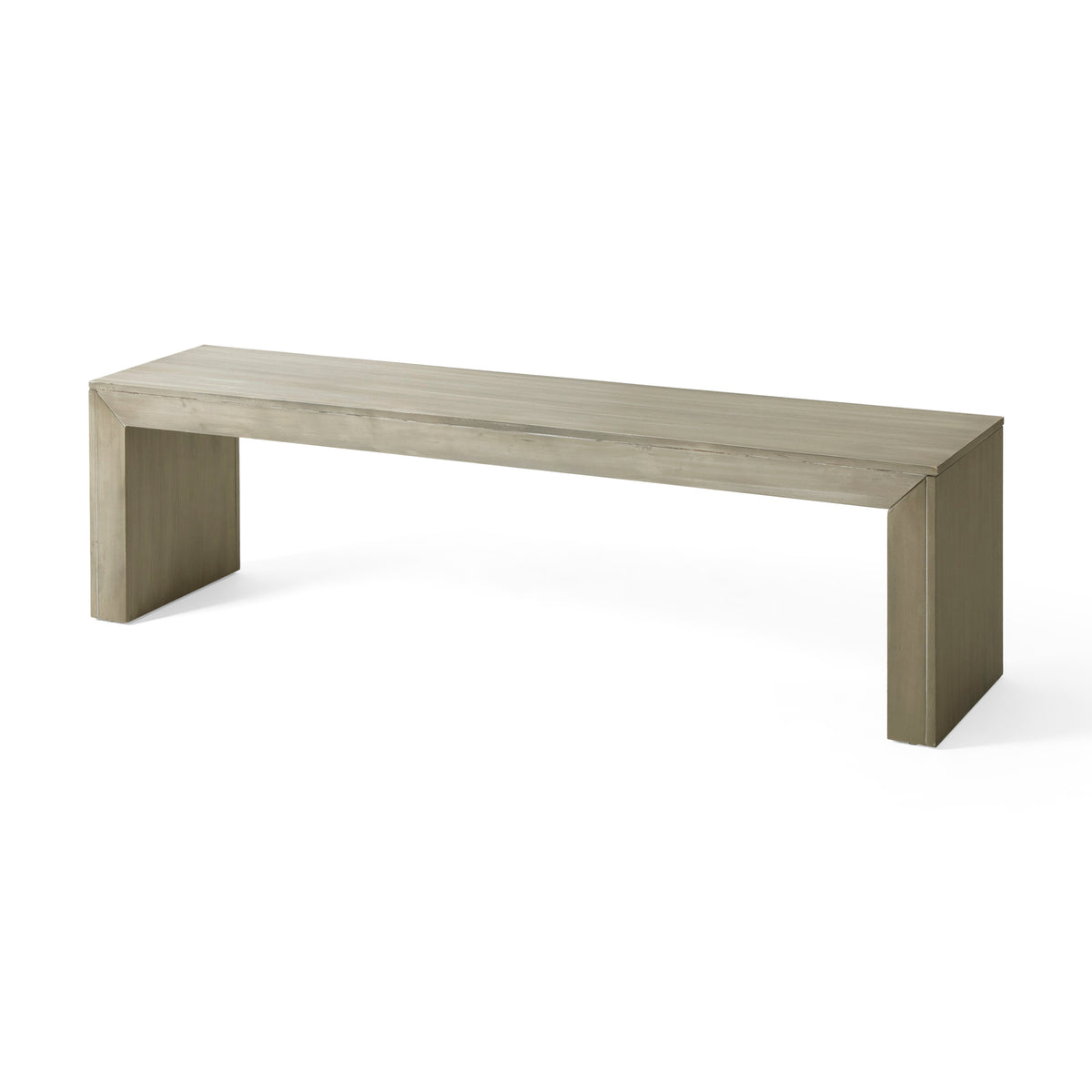 Acacia Wood Dining Bench, Grey+Taupe