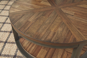 Roybeck - Occasional Table Set (Set of 3) - Light Brown / Bronze - Best Buy Furniture