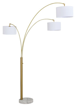 Valo - Metal Arc Lamp - Gold Finish