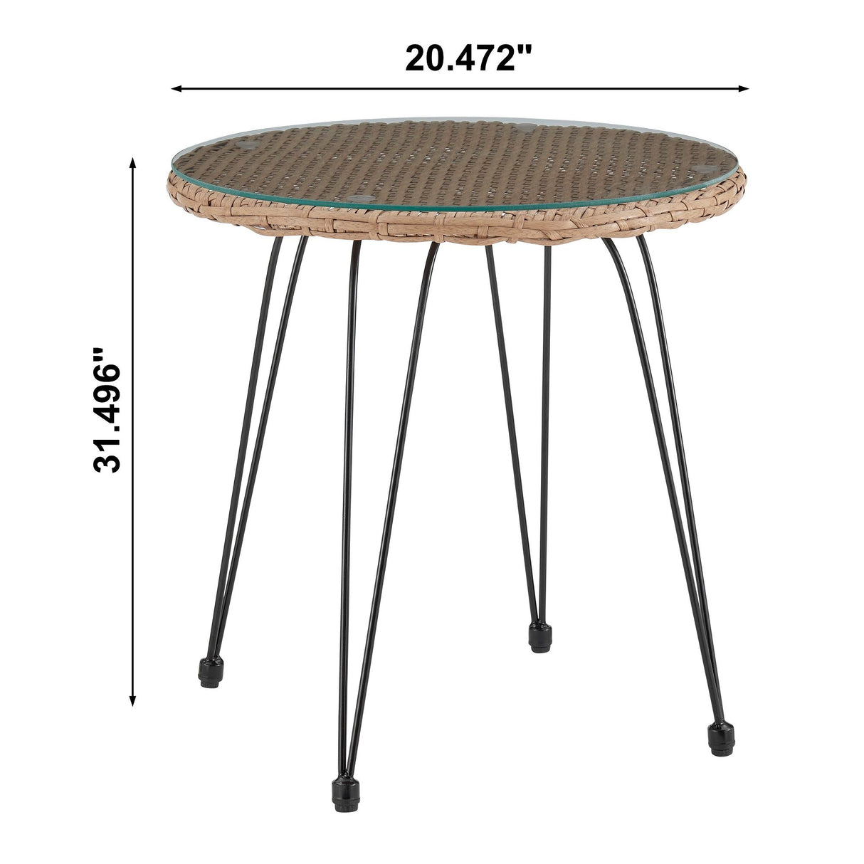 Antibes - 3 Piece Outdoor Patio Conversation Set