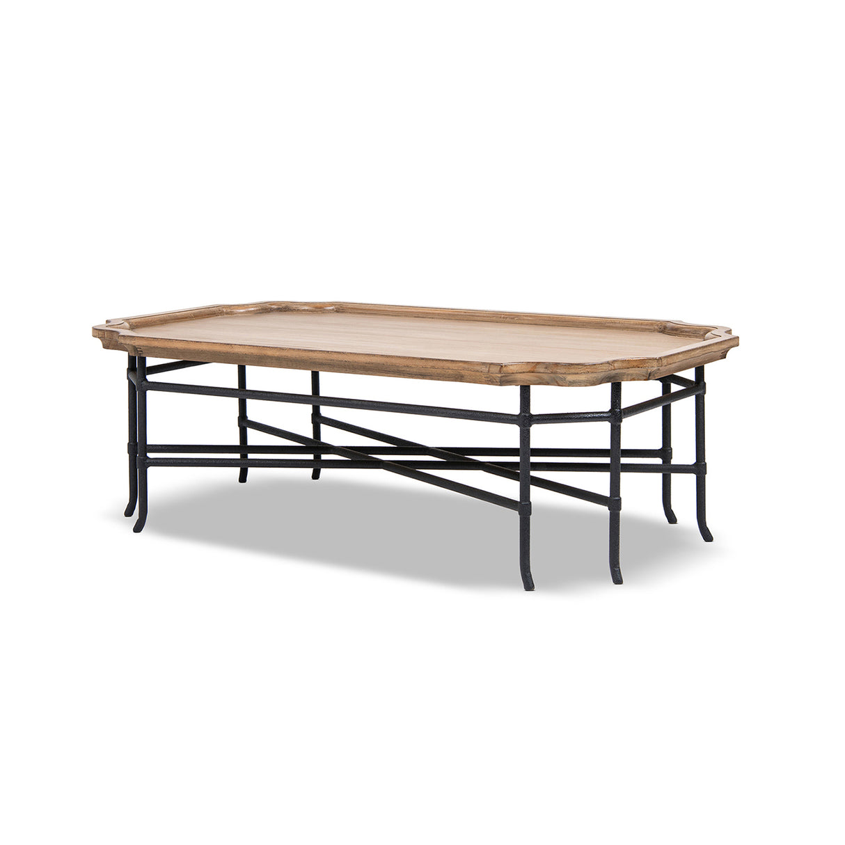 Foundry 55" Solid Block Plinth Coffee Table Heritage Light