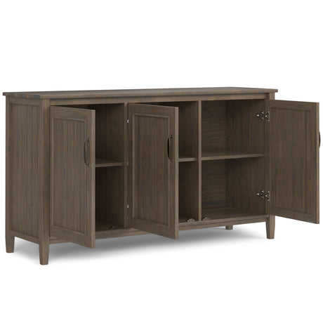 Lev - Wide Storage Cabinet - Smoky Brown