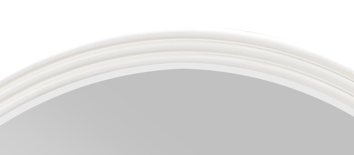 Carena - Round Mirror - Gray - Best Buy Furniture