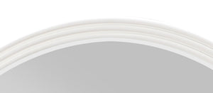 Carena - Round Mirror - Gray - Best Buy Furniture