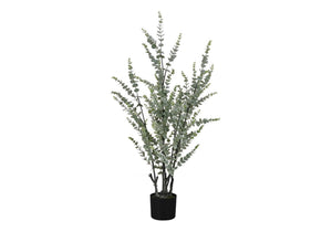 44" Tall, Artificial Plant, Eucalyptus Tree, Indoor, Faux, Fake, Floor, Greenery, Potted, Real Touch, Decorative - Green / Black - Best Buy Furniture
