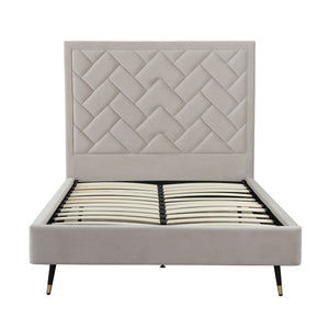 Crosby - Bed With Upholstered Headboard And Slats