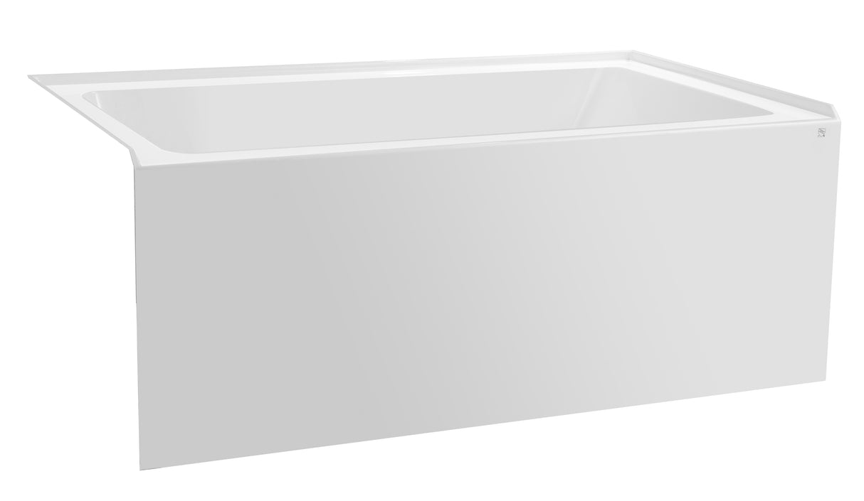 54" x 32" Alcove Bathtub – Acrylic Soaking Tub with Integral Apron