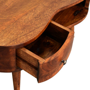 Solid Wood Mini Chestnut Wave Coffee Table