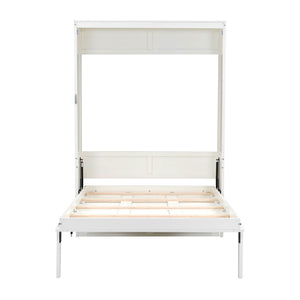 Full Size Murphy Bed With 2 Drawers - Beige