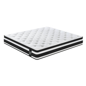 Full-Size-Hybrid-Mattress-Breathable-Cool-Knitted-Fabric-Cover-Soft-Memory-Foam-Individual-Pocket-Spring-CetriPUR-US-Mattress