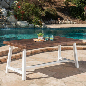 Outdoor Sandblast Finish Acacia Wood Dining Table - Best Buy Furniture