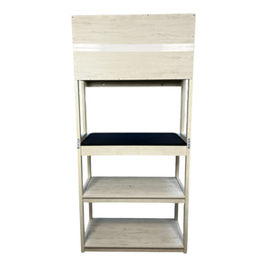 31.5" Baker's Rack in White and Black