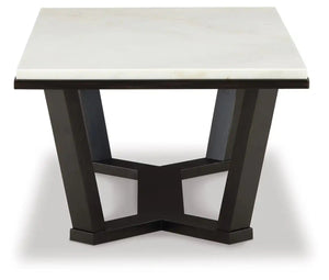 Fostead - Rectangular Cocktail Table - White / Espresso - Best Buy Furniture