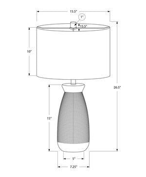 Lighting, Table Lamp, Ceramic, Contemporary - Gray - Best Buy Furniture