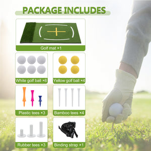 5'x4' Golf Hitting Mat with Cross Stance Guide