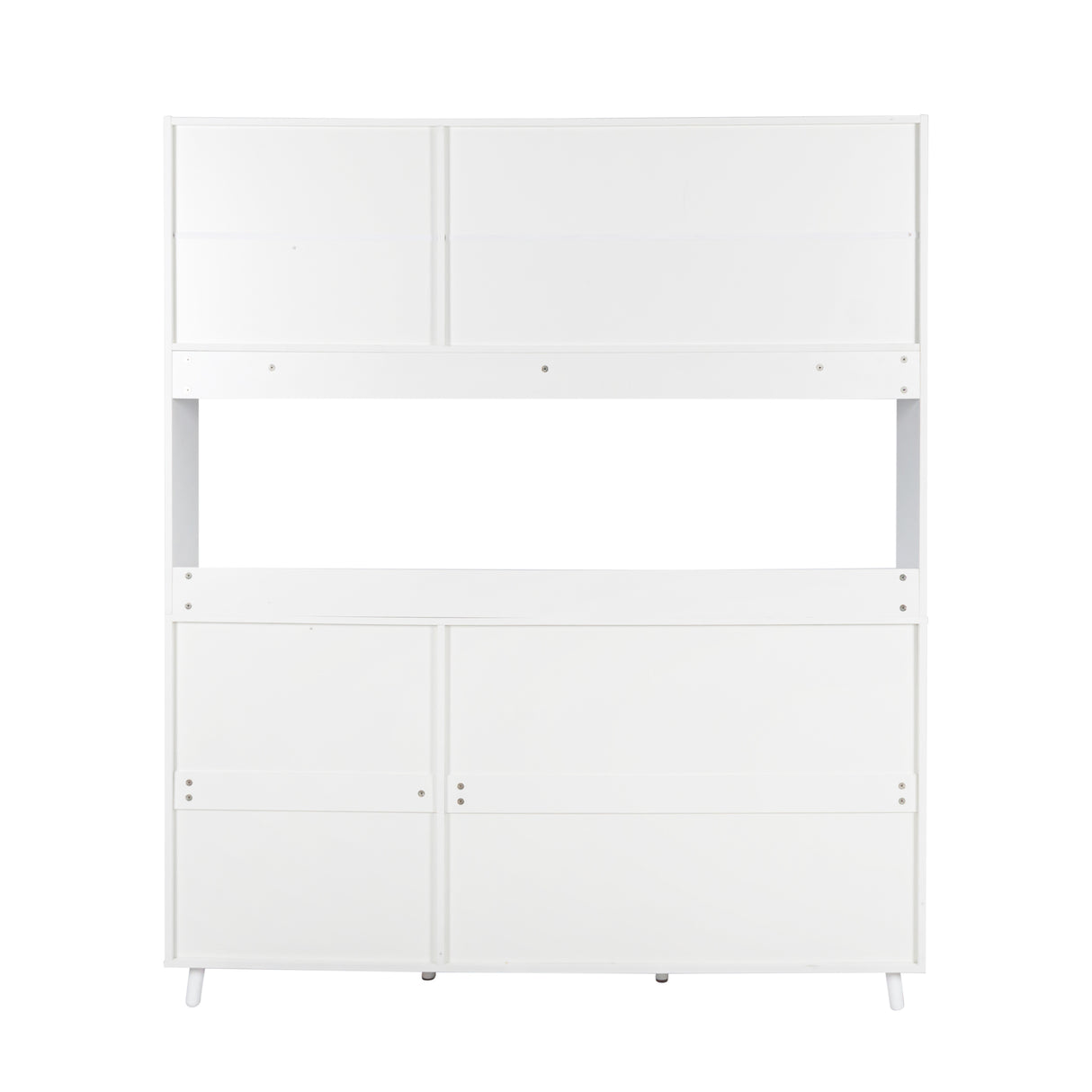 63" W Large Kitchen Hutch Cabinet, Freestanding Pantry Storage