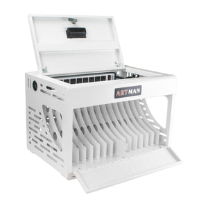 16 Bay Charging Cabinet For Laptop book, Locking Charging Station
