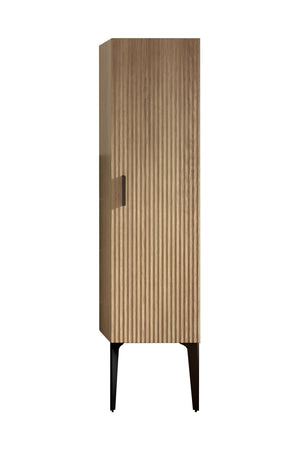 Emilia-14S Striped Matt Bathroom Vanity Cabinet, Antique Black