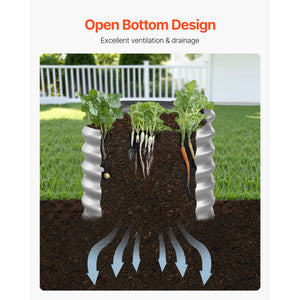 Oval Metal Raised Garden Bed