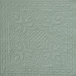 6 Piece Reversible Scalloped Edge Daybed Cover Set - Seafoam