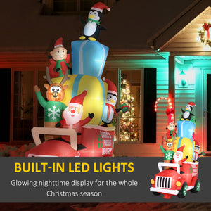 Outsunny 9ft Christmas Inflatables Outdoor Decorations