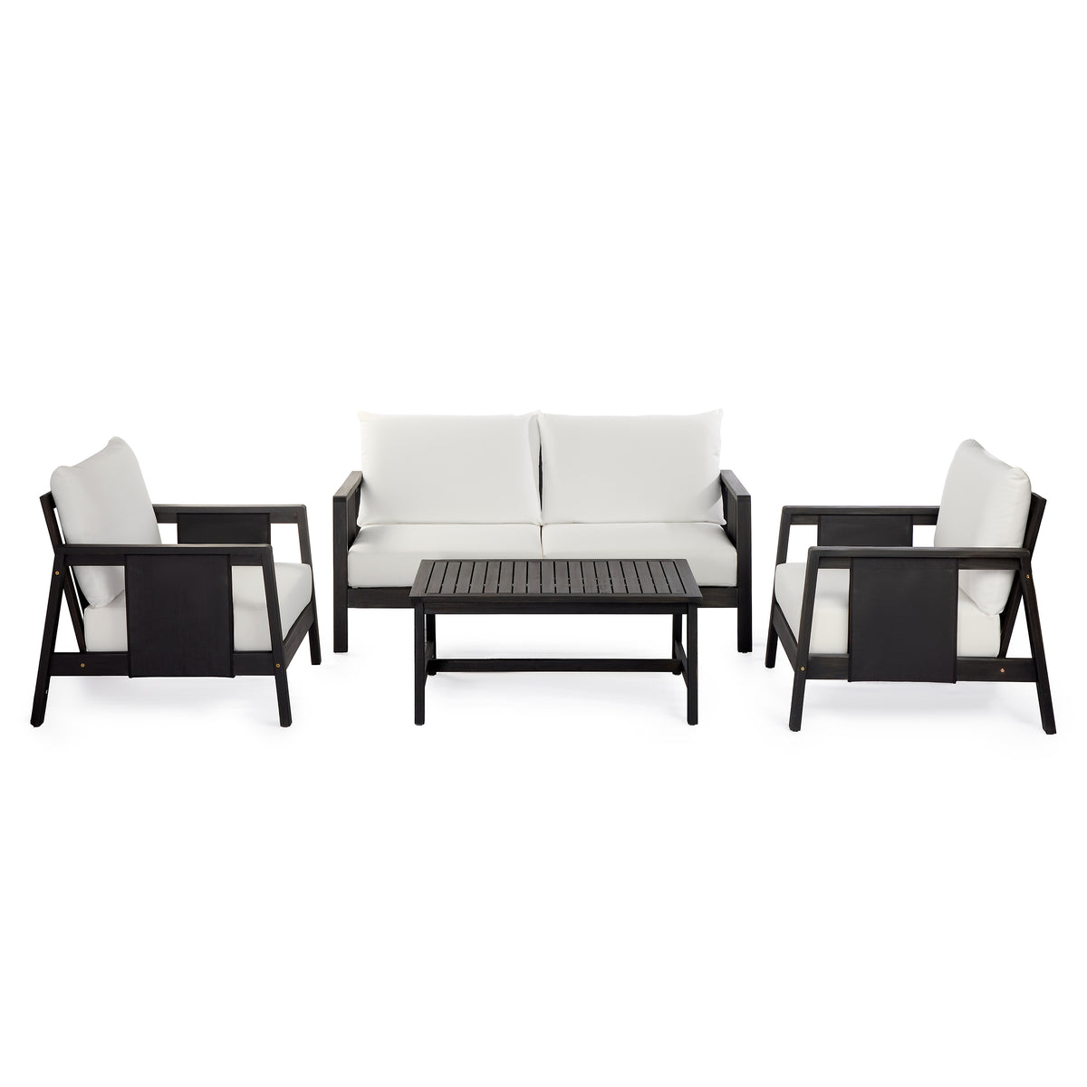4-Piece Outdoor Sofa Set with Cushions