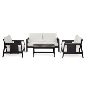 4-Piece Outdoor Sofa Set with Cushions