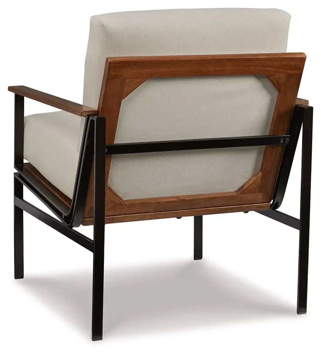Tilden - Accent Chair - Ivory / Brown