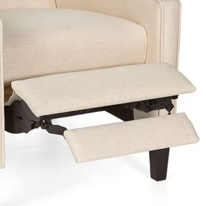 Minimalist Design Fabric Push Back Chair