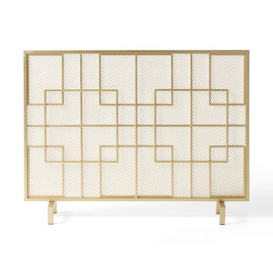 Dorothy Modern Single Panel Iron Fire Screen