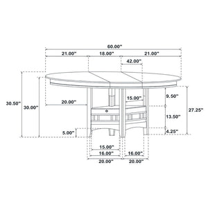 Illkirch - Oval Extension Leaf Dining Table With Expandable Surface - Espresso
