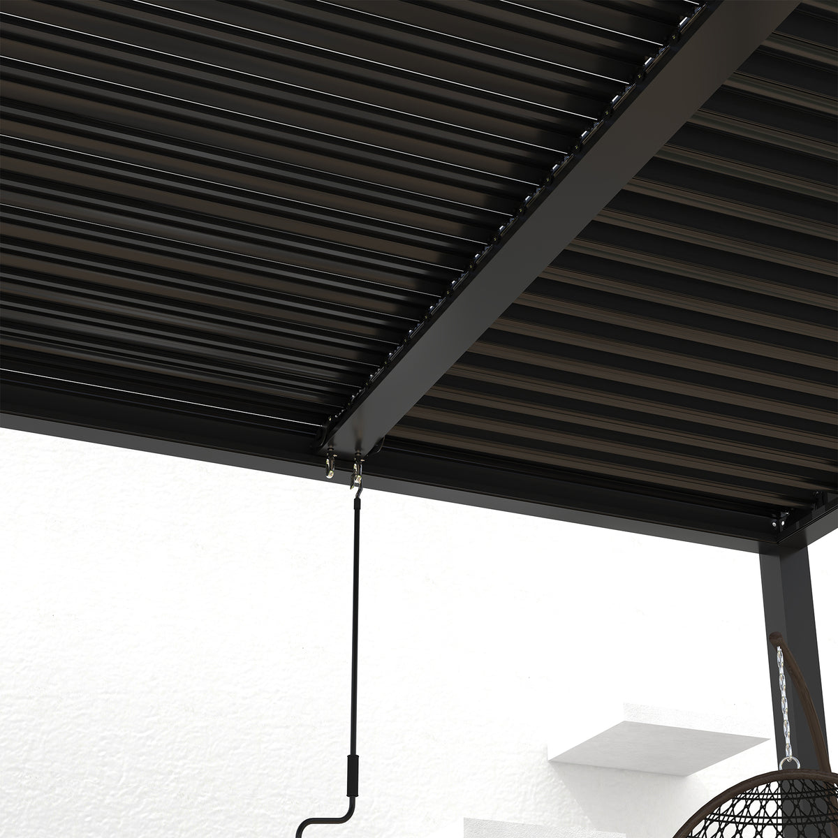 8610J Louver Pergola 10x19ft Aluminum Frame & Louvers