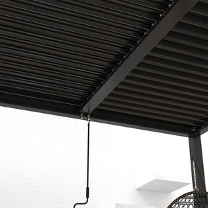 8610J Louver Pergola 10x19ft Aluminum Frame & Louvers