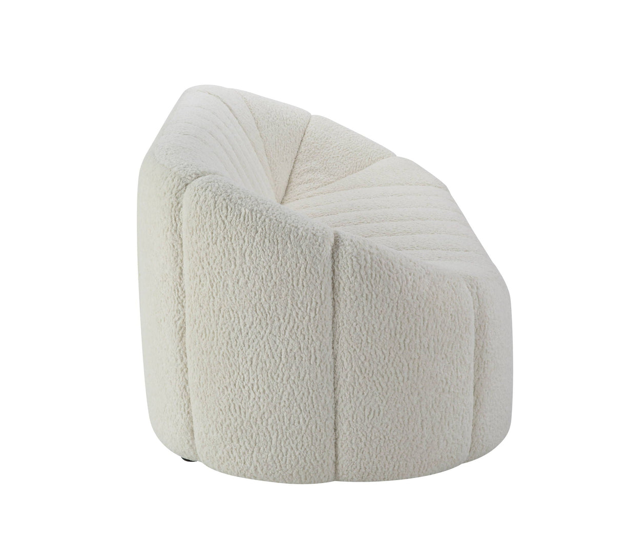 Osmash - Teddy Sherpa Sofa - White - Best Buy Furniture