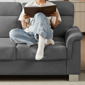 3 Seater Elegant Stationary Sofa