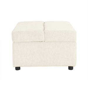 Twin Size Folding Ottoman Sleeper Bed With Mattress Convertible Guest Bed