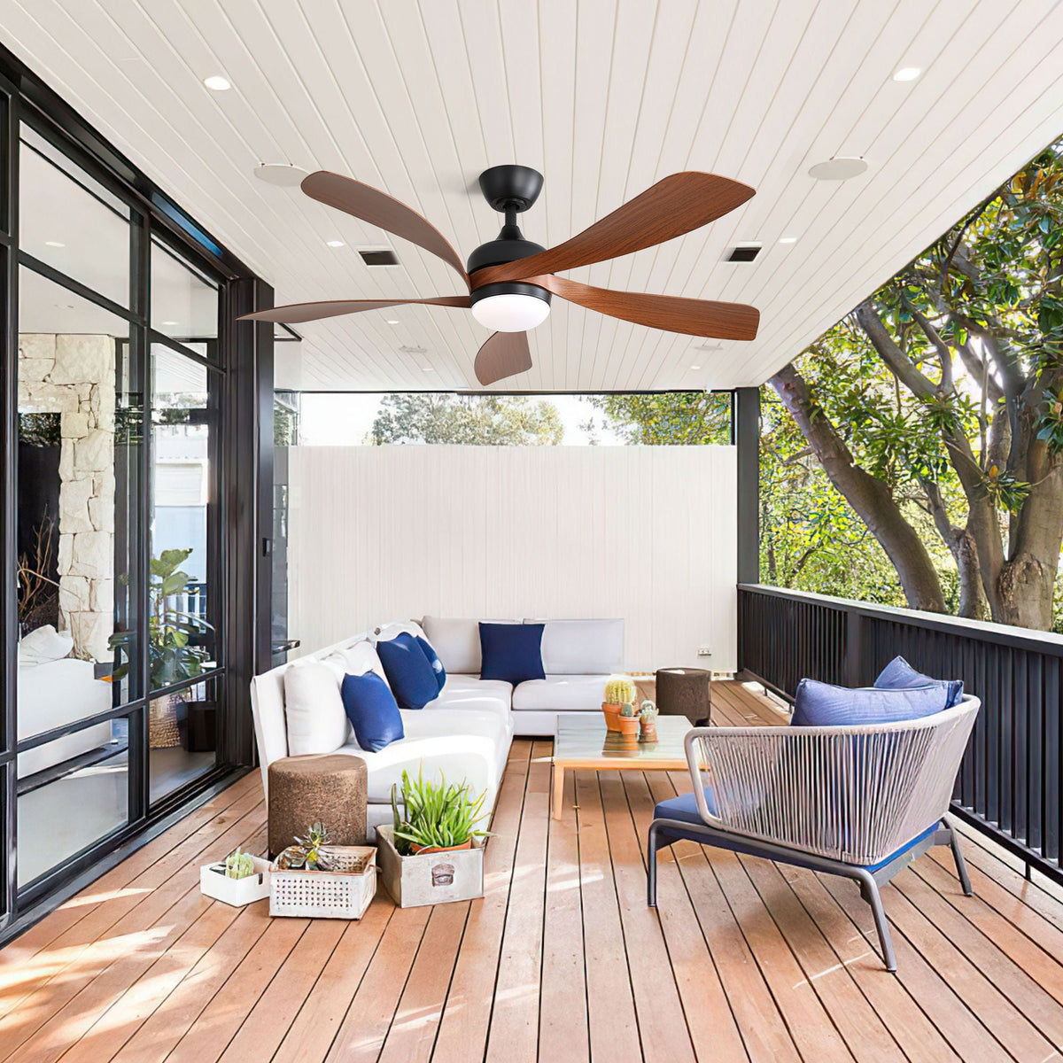 45-Inch Ceiling Fan with DC Motor and Integrated Light - view 7